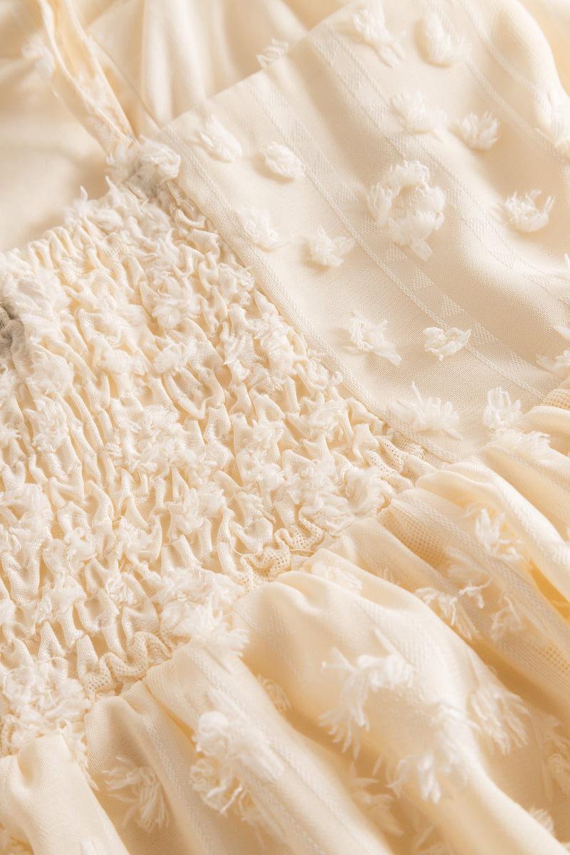 Julia Smock Dress - Vanilla