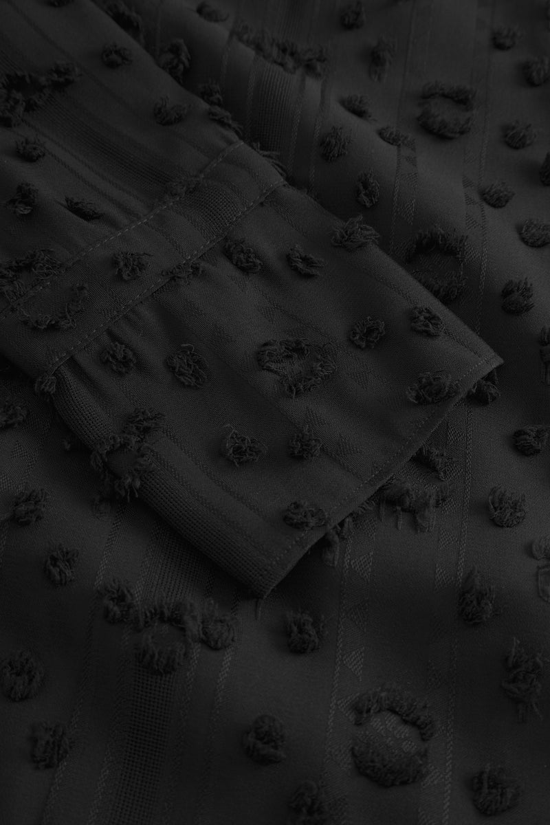 Julia Mock Neck Dress - Black