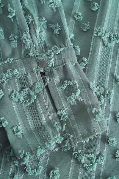 Julia Mock Neck Dress - Frosted Green