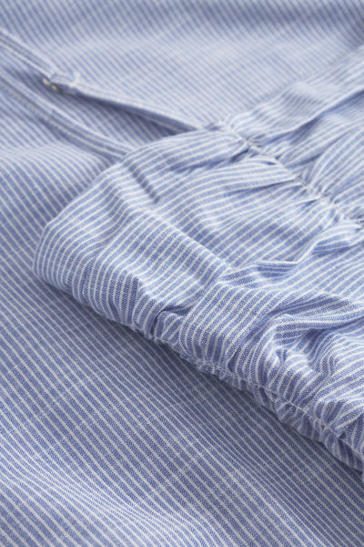 Mai Smock Dress - Lt. Blue Stripe