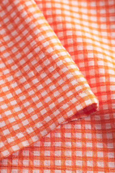 Mari Long Dress - Clay Checked