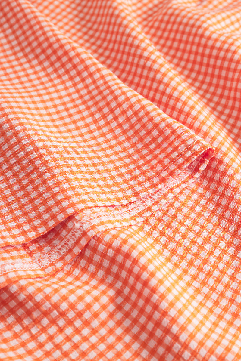 Mari Long Skirt - Clay Checked