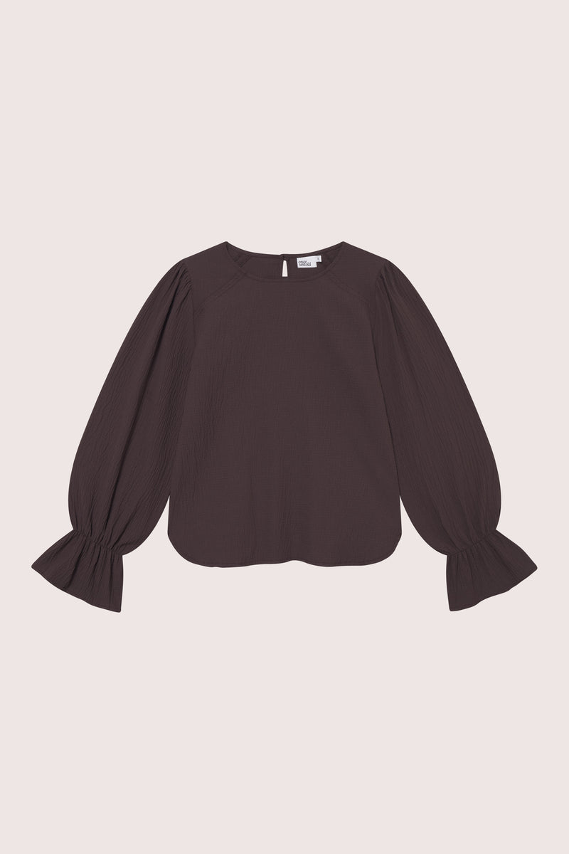 Mercer Blouse - Chocolate Plum