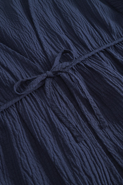 Mercer String Blouse - Midnight Blue