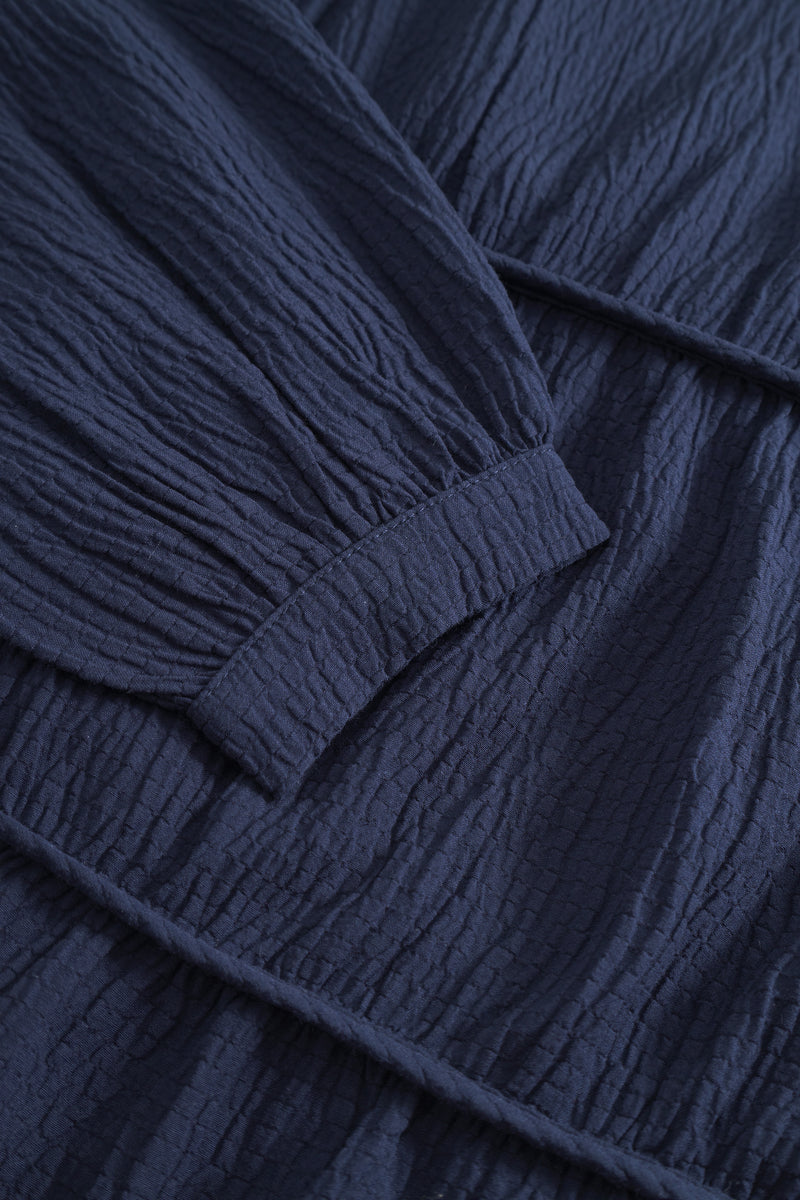 Mercer String Blouse - Midnight Blue