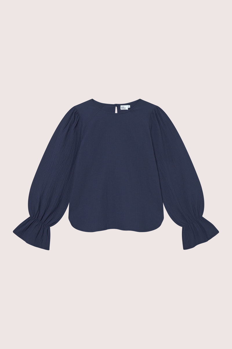 Mercer Blouse - Midnight Blue
