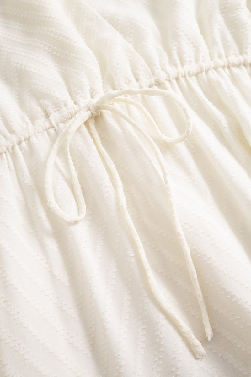 Mimosa Short Dress - Creme