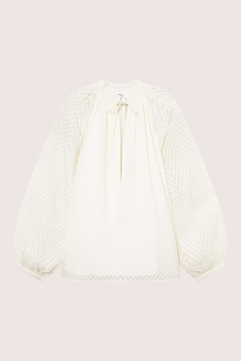 Mimosa Split Blouse - Creme