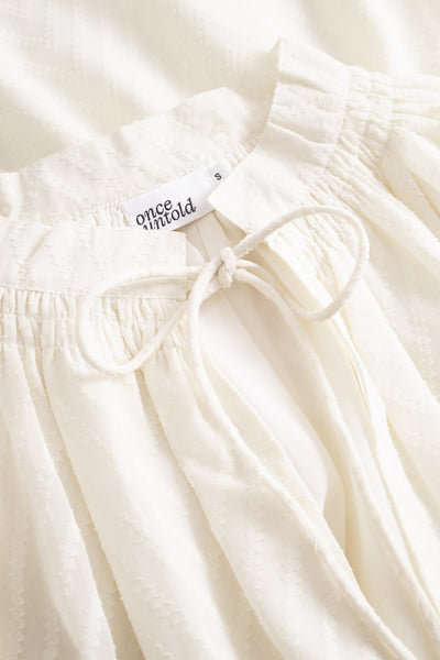 Mimosa Split Blouse - Creme