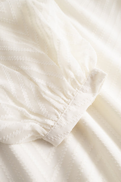 Mimosa Split Blouse - Creme