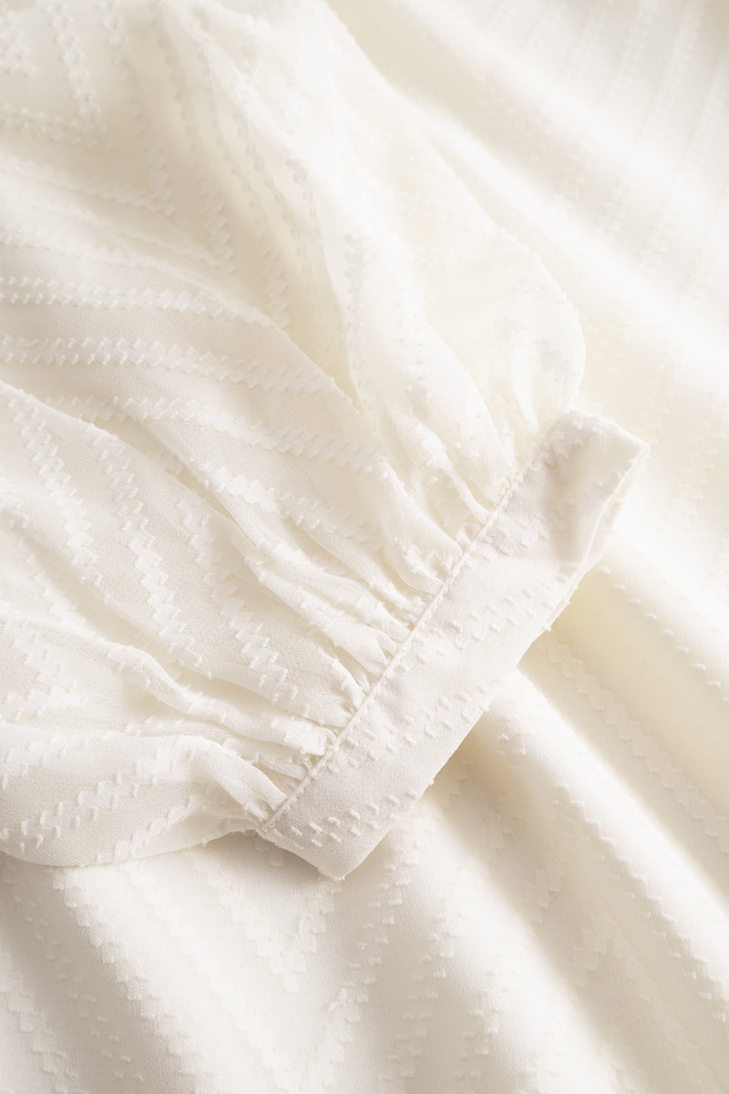 Mimosa Split Blouse - Creme