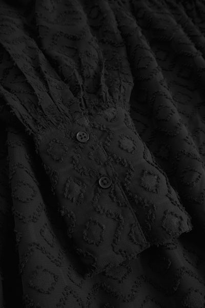 Mimosa Split Blouse - Black