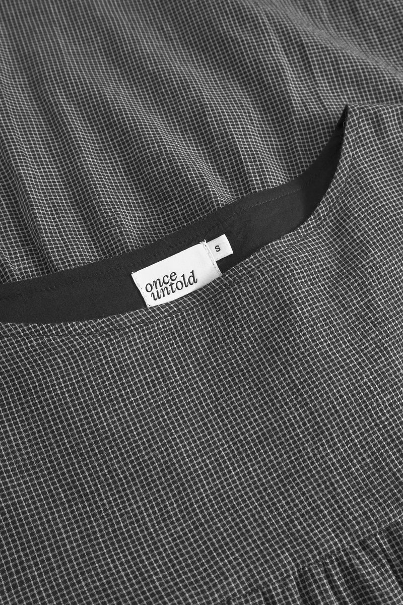 Nina Dress - Black/White Check