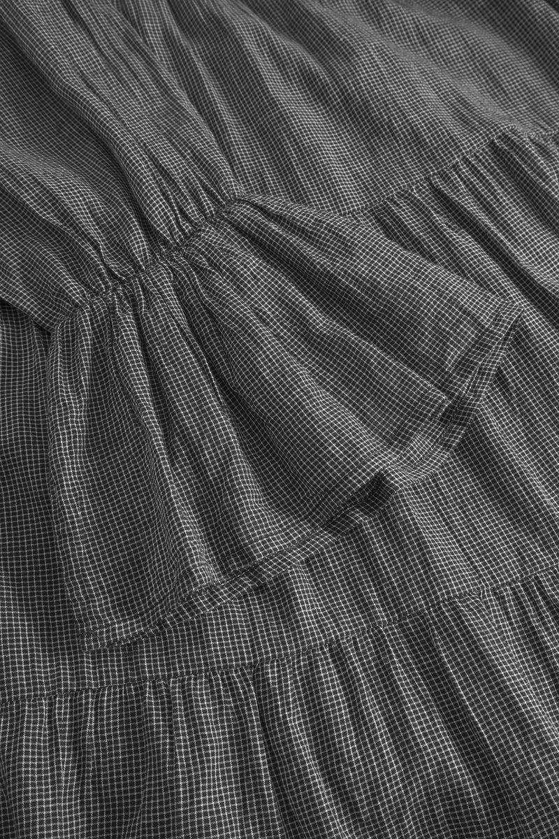 Nina Dress - Black/White Check