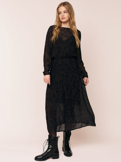 Frost Smock Dress - Petite Plum Flower