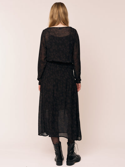 Frost Smock Dress - Petite Plum Flower