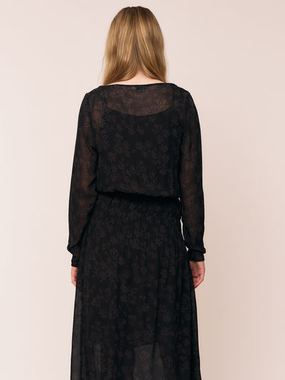 Frost Smock Dress - Petite Plum Flower