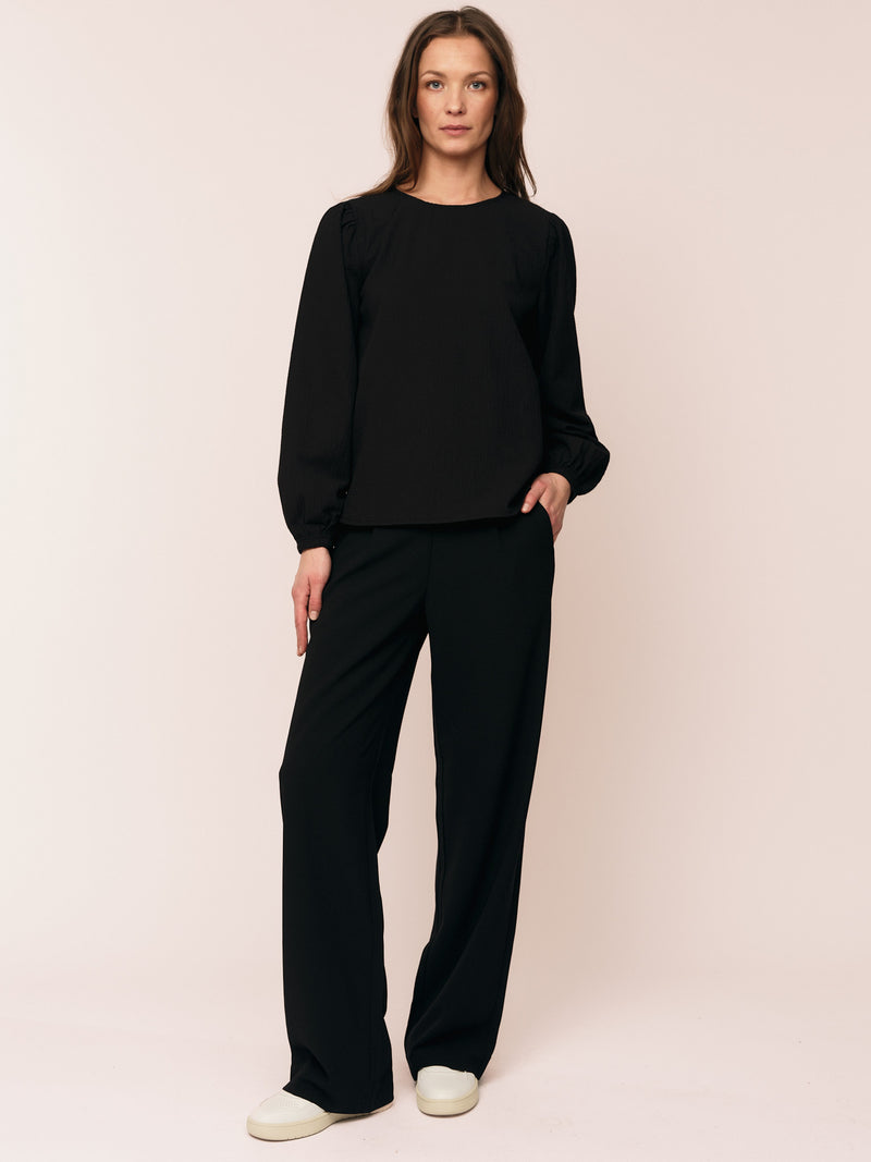 Mercer Blouse - Black/Black