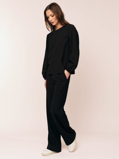 Mercer Blouse - Black/Black