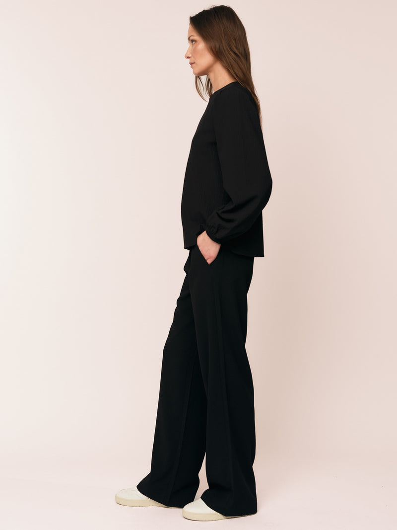 Mercer Blouse - Black/Black