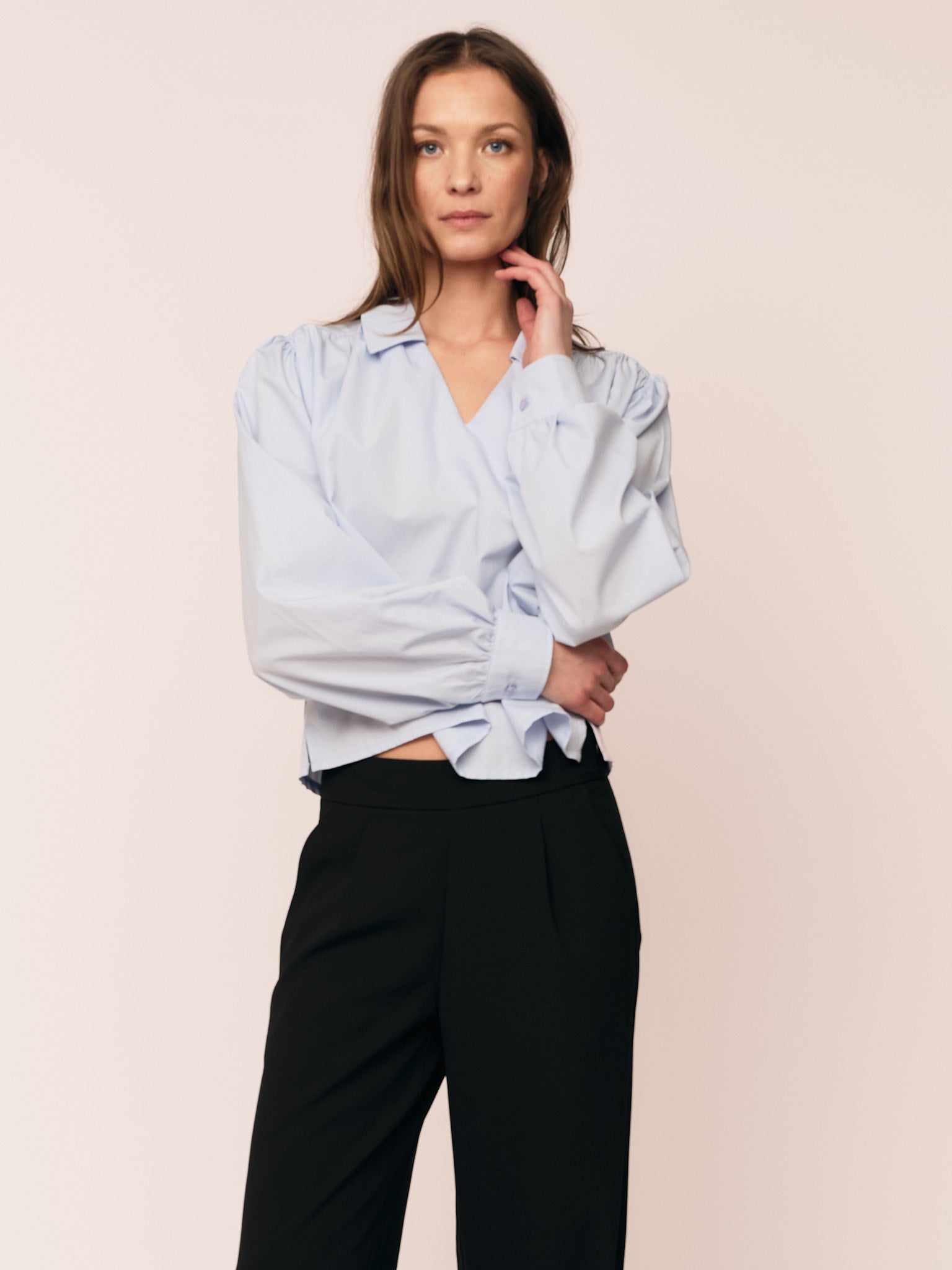 Peyton Blouse - Chambre Blue – Once Untold