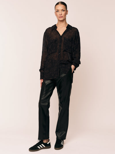 Frost Shirt - Petite Plum Flower