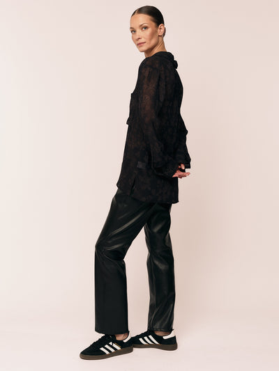 Frost Shirt - Petite Plum Flower