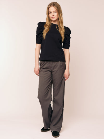 Empire SS Blouse - Black