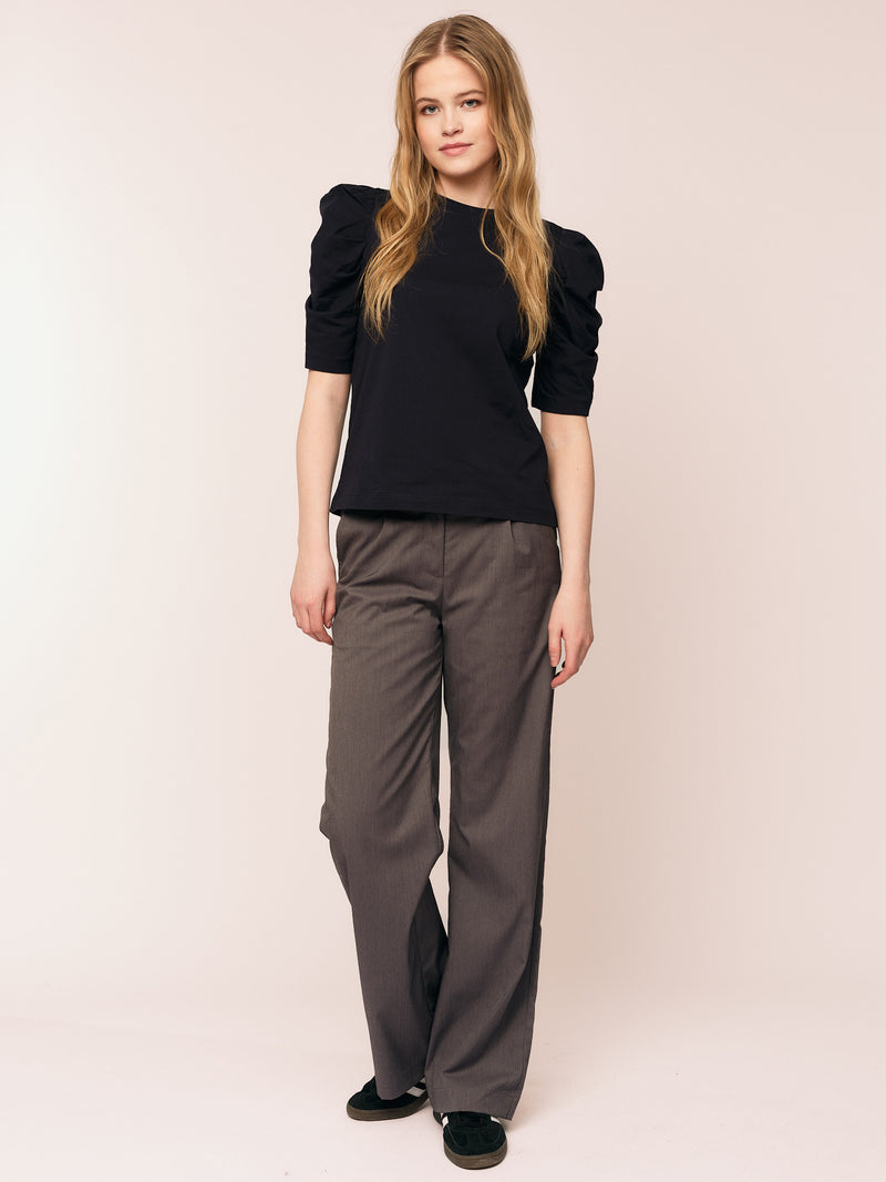 Empire SS Blouse - Black