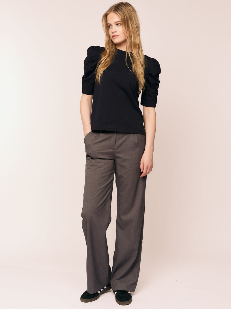 Empire SS Blouse - Black