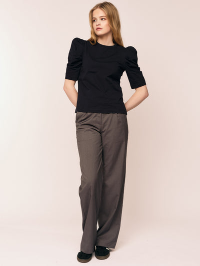 Empire SS Blouse - Black