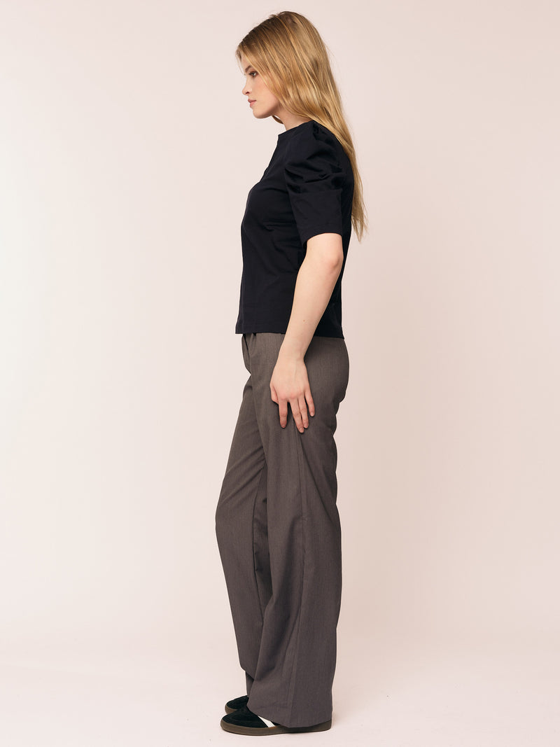 Empire SS Blouse - Black