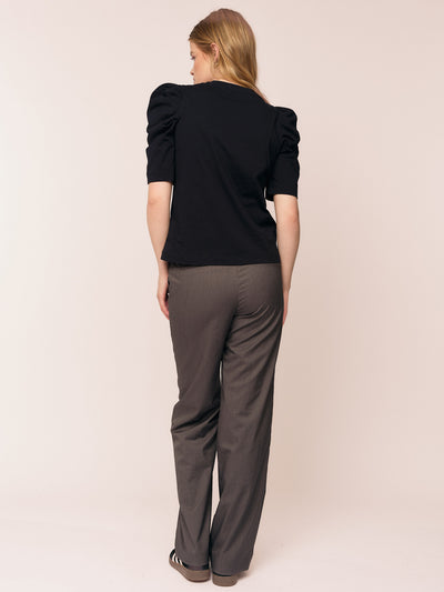 Empire SS Blouse - Black