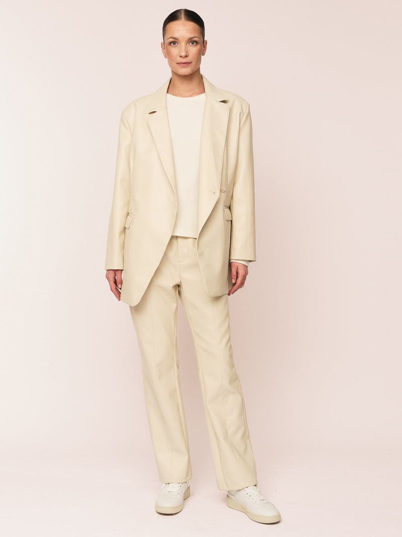 Lumi Cropped Trouser - Ecru