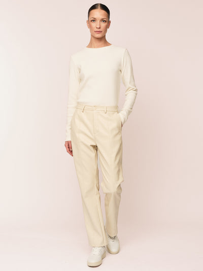 Lumi Cropped Trouser - Ecru