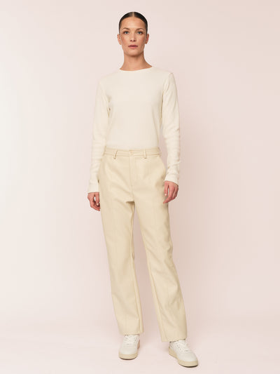 Lumi Cropped Trouser - Ecru