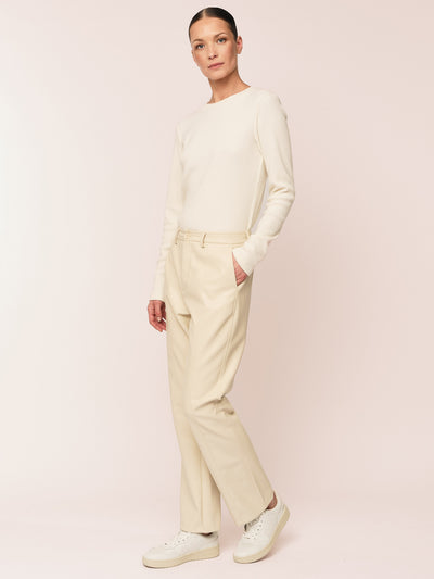 Lumi Cropped Trouser - Ecru
