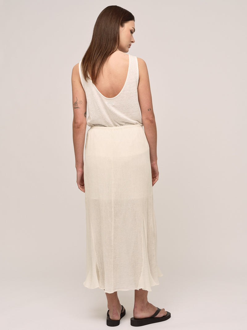 Wave Skirt - Ecru