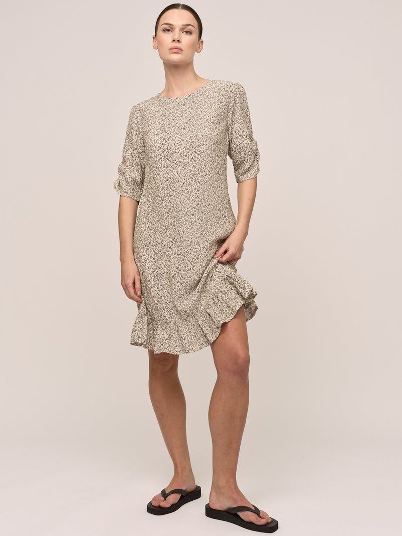 Ellen Dress - Petite Antrachite Flower