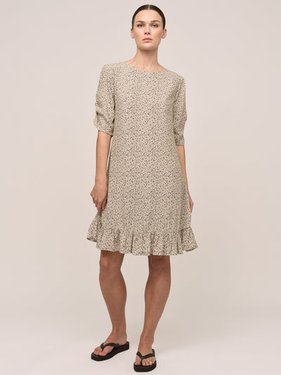 Ellen Dress - Petite Antrachite Flower