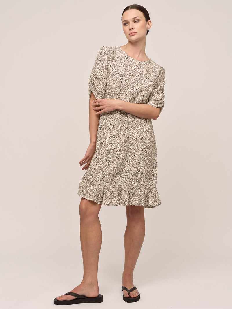 Ellen Dress - Petite Antrachite Flower