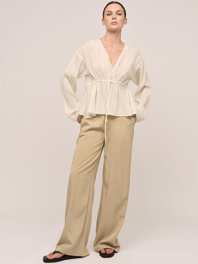 Wave Blouse - Ecru