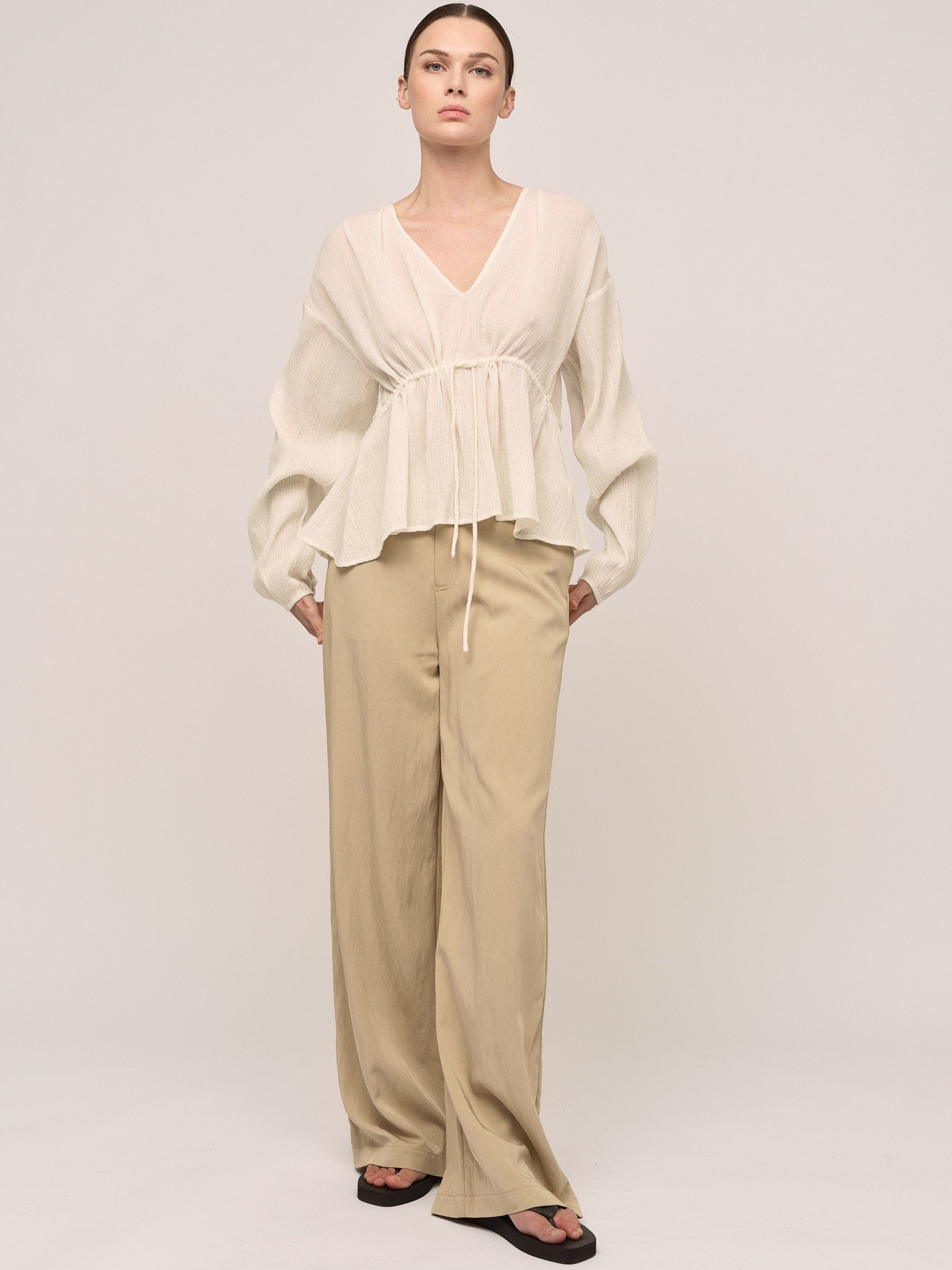 Wave Blouse - Ecru – Once Untold