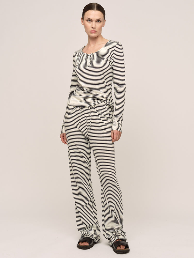 Zuma Trouser - Navy Stripe