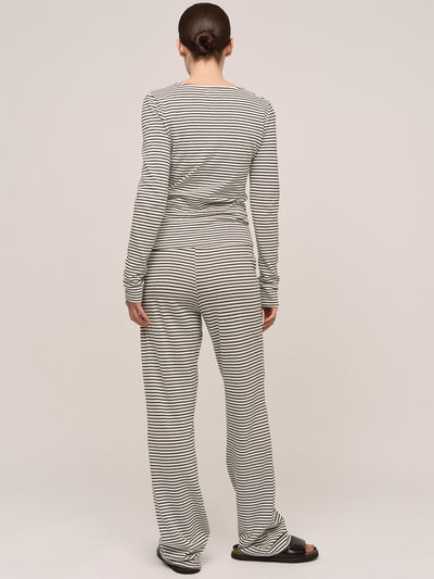 Zuma Trouser - Navy Stripe