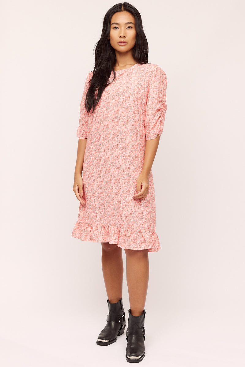 Ellen Dress - Pink Petite Flower