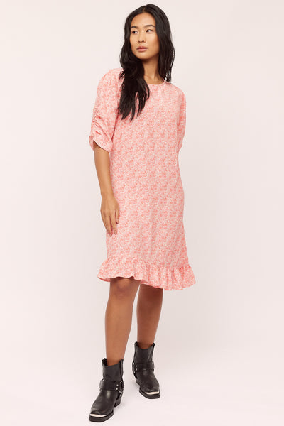 Ellen Dress - Pink Petite Flower