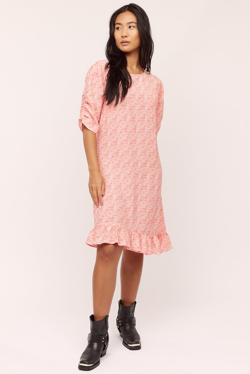 Ellen Dress - Pink Petite Flower