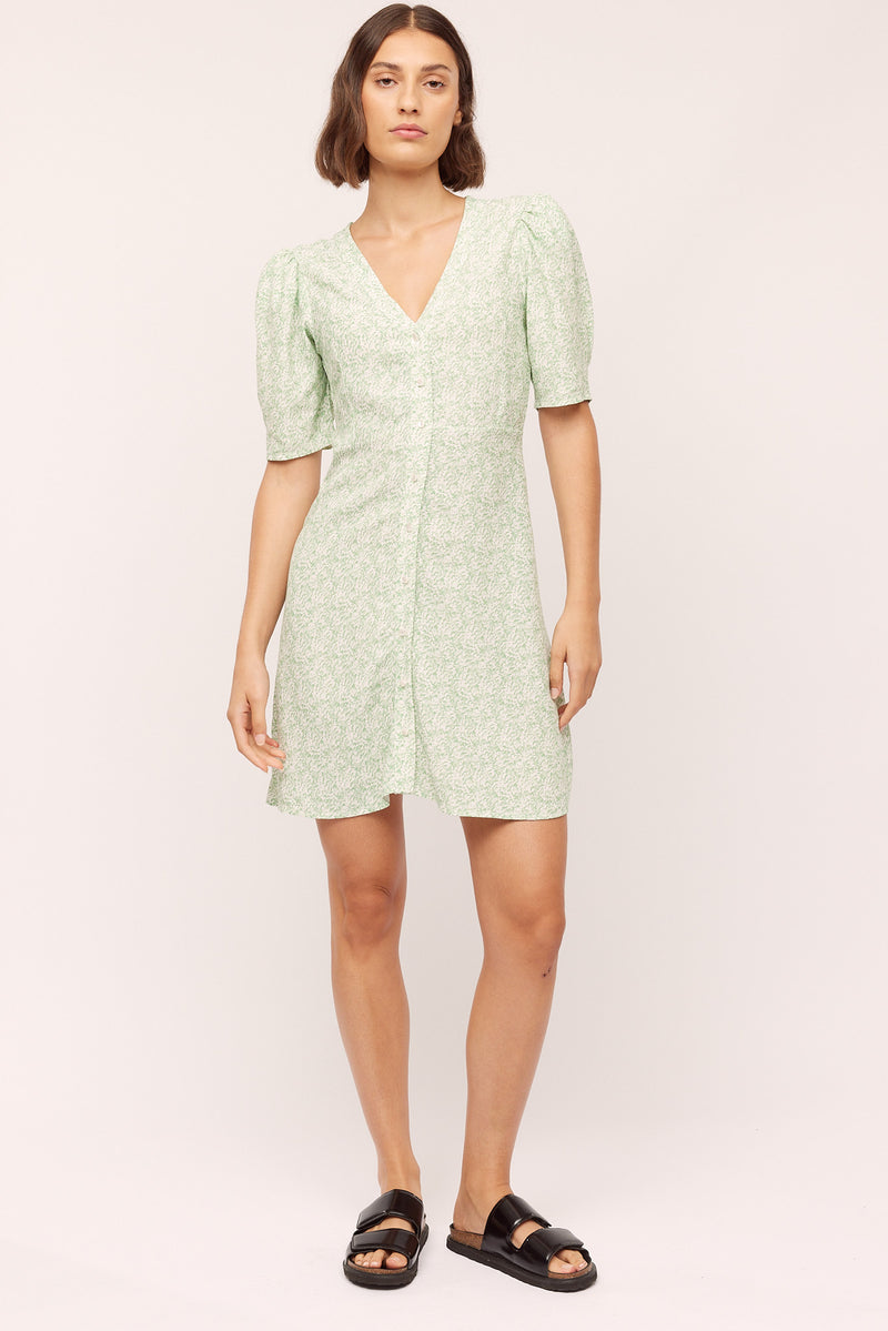 Ellen Short Dress - Green Shades