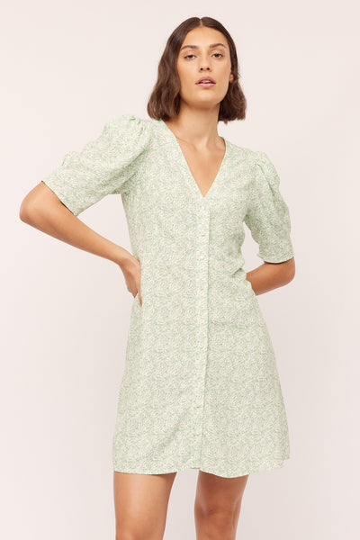 Ellen Short Dress - Green Shades